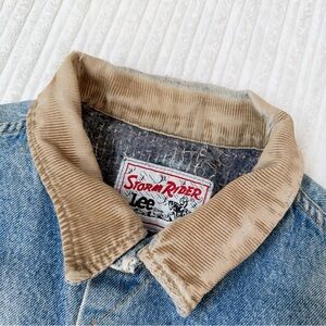 Vintage Lee Stormrider Denim Blanket Lined Jean Jacket | Size L